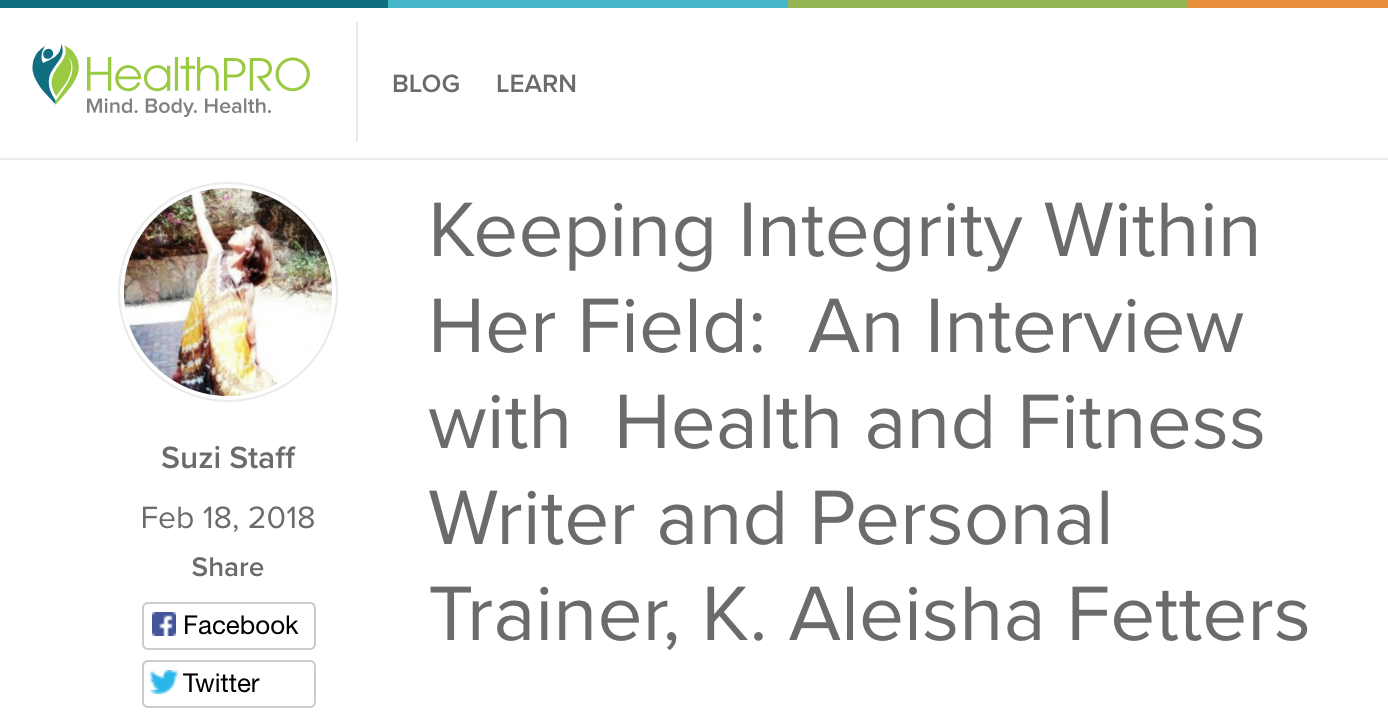integrity in the fitness industry with K. Aleisha Fetters